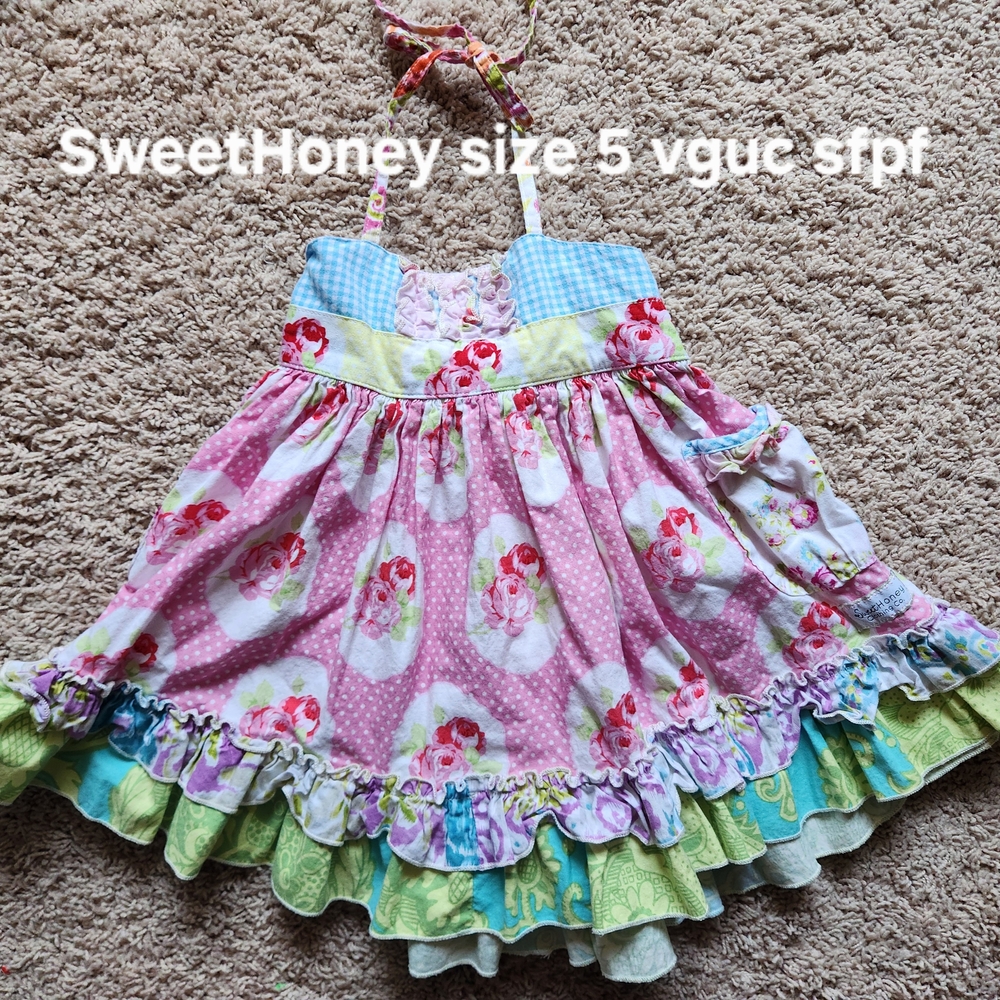 SweetHoney Girls' Floral Dress